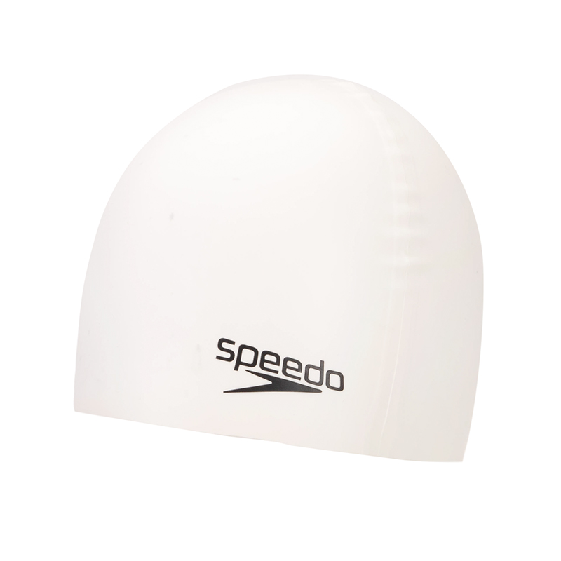 速比涛/SpeedoFLAT SILICONE CAP AU WHITE中泳帽8-709910010